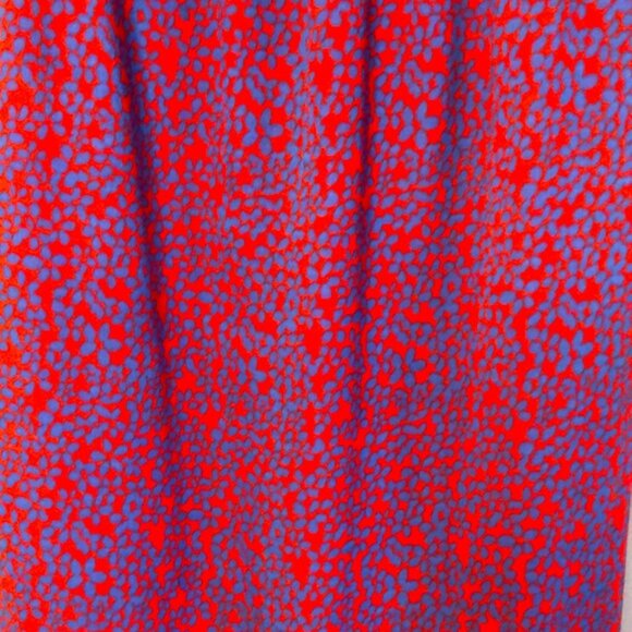 CHELSEA & VIOLET gorgeous bright red and blue printed maxi dress. Size Med - Picture 6 of 12